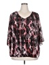 Jennifer Lopez 100% Polyester Pink 3/4 Sleeve Blouse Size 2X - photo 1