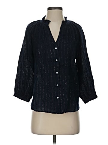 Etam 3/4 Sleeve Button-Down Shirt (view 1)