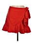 TCEC Solid Red Casual Skirt Size M - photo 1