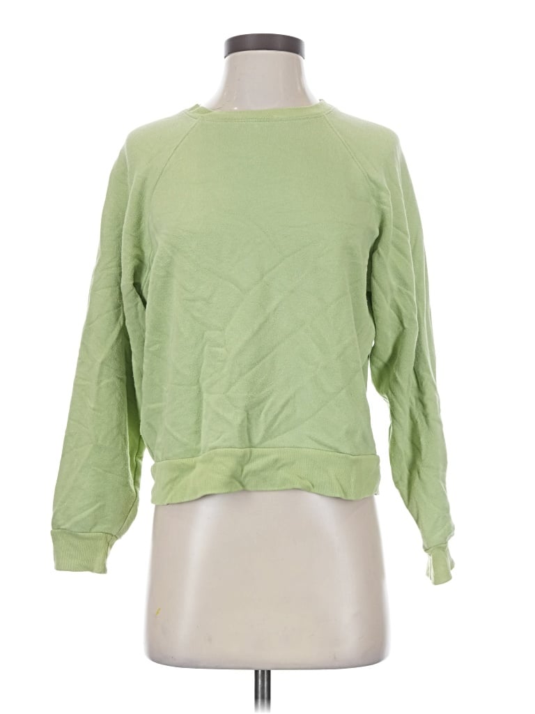 Pre-owned Reformation Jeans Sweatshirt In Green