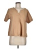 Uniqlo Tan Short Sleeve Blouse Size M - photo 1