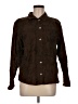 Chico's 100% Cotton Animal Print Brown Long Sleeve Button-Down Shirt Size L - photo 1