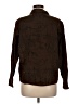 Chico's 100% Cotton Animal Print Brown Long Sleeve Button-Down Shirt Size L - photo 2