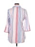 L.L.Bean 100% Cotton Stripes Blue 3/4 Sleeve Button-Down Shirt Size M - photo 2