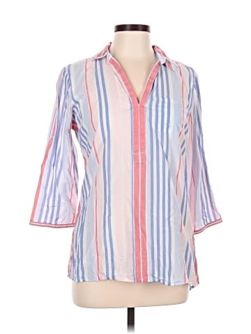L.L.Bean 3/4 Sleeve Button-Down Shirt (view 1)