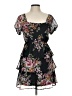 Mi ami 100% Polyester Floral Black Cocktail Dress Size 12 - photo 1