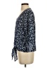 West Kei 100% Polyester Blue 3/4 Sleeve Blouse Size S - photo 5