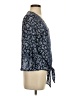 West Kei 100% Polyester Blue 3/4 Sleeve Blouse Size S - photo 4