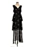 BCBGeneration 100% Polyester Stars Black Cocktail Dress Size L - photo 1