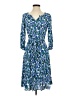 Talbots 100% Viscose Print Blue Casual Dress Size 2 (petite) - photo 1