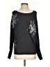 INC International Concepts 100% Rayon Stars Black Pullover Sweater Size S - photo 1
