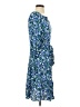 Talbots 100% Viscose Print Blue Casual Dress Size 2 (petite) - photo 4