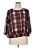 One World Blue 3/4 Sleeve Blouse Size XL - photo 1