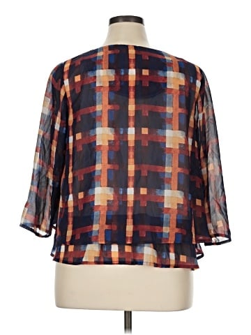 One World 3/4 Sleeve Blouse (view 2)