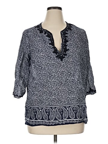 Anne Carson 3/4 Sleeve Blouse (view 1)