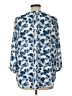 Kenar 100% Polyester Blue 3/4 Sleeve Blouse Size L - photo 2