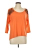 Daytrip Orange 3/4 Sleeve Top Size L - photo 1
