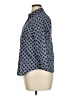 Lands' End Polka Dots Blue 3/4 Sleeve Button-Down Shirt Size 14 (petite) - photo 5