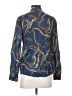 Massimo Dutti Paisley Blue Long Sleeve Blouse Size 36Estimated - photo 2