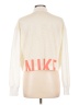 Nike 100% Polyester White Track Jacket Size L - photo 2