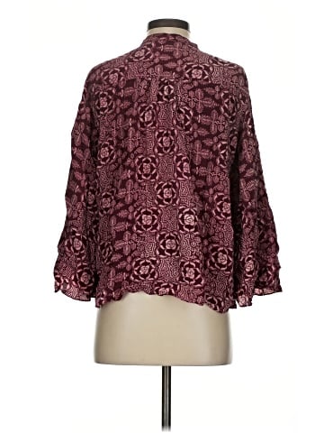 Elizabeth and James 3/4 Sleeve Silk Top (view 2)