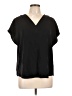 Apt. 9 Black Short Sleeve Blouse Size L - photo 1