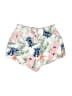 Jessica Simpson 100% Rayon Floral Ivory Shorts Size 8 - photo 1
