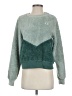 Abercrombie & Fitch 100% Polyester Chevron-herringbone Teal Pullover Sweater Size S - photo 1