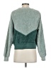 Abercrombie & Fitch 100% Polyester Chevron-herringbone Teal Pullover Sweater Size S - photo 2