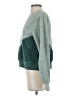 Abercrombie & Fitch 100% Polyester Chevron-herringbone Teal Pullover Sweater Size S - photo 5