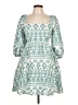 Kivari Print Teal Casual Dress Size 10 - photo 1