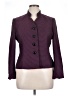 Le Suit 100% Polyester Houndstooth Purple Blazer Size 14 Petite - photo 1