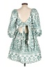Kivari Print Teal Casual Dress Size 10 - photo 2