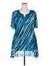 Catherines 100% Polyester Blue Short Sleeve Blouse Size 2X - photo 1