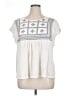 Gloria Vanderbilt Ivory Short Sleeve Blouse Size XL - photo 1