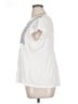 Gloria Vanderbilt Ivory Short Sleeve Blouse Size XL - photo 5