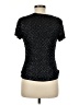 Ann Taylor 100% Silk Black Short Sleeve Top Size M - photo 2