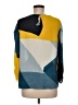 DKNY 100% Polyester Color Block Yellow Long Sleeve Blouse Size M - photo 2