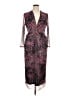 Anne Klein Animal Print Burgundy Cocktail Dress Size 14 - photo 1