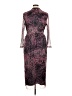 Anne Klein Animal Print Burgundy Cocktail Dress Size 14 - photo 2