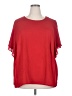 Liz Claiborne 100% Polyester Red Short Sleeve Blouse Size 2X - photo 1