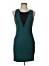 Guess Color Block Teal Cocktail Dress Size L - photo 1