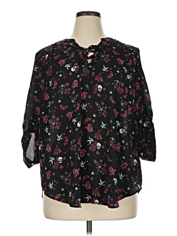 Torrid 3/4 Sleeve Blouse (view 1)