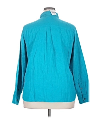 J.Crew Factory Store 3/4 Sleeve Button-Down Shirt (view 2)