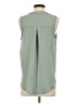 Timing 100% Polyester Green Sleeveless Blouse Size S - photo 2