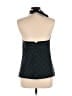 Vineyard Vines 100% Silk Black Green Sleeveless Silk Top Size 10 - photo 2