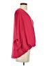 Lush 100% Polyester Red 3/4 Sleeve Blouse Size S - photo 4