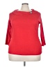 Rafaella 100% Cotton Red 3/4 Sleeve Top Size 3X - photo 1