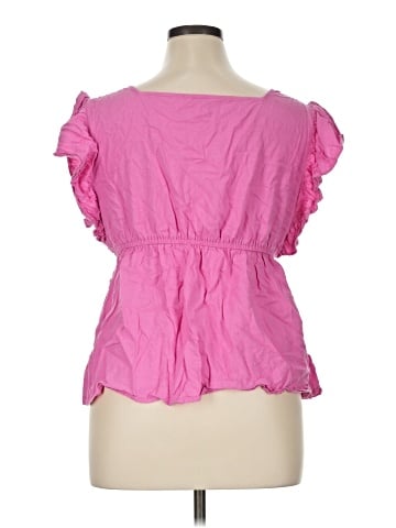 Crown & Ivy Short Sleeve Blouse (view 2)