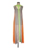 Style Color Block Orange Casual Dress Size S - photo 1